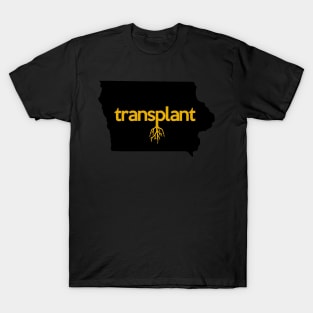 Iowa Transplant IA Gold Black T-Shirt